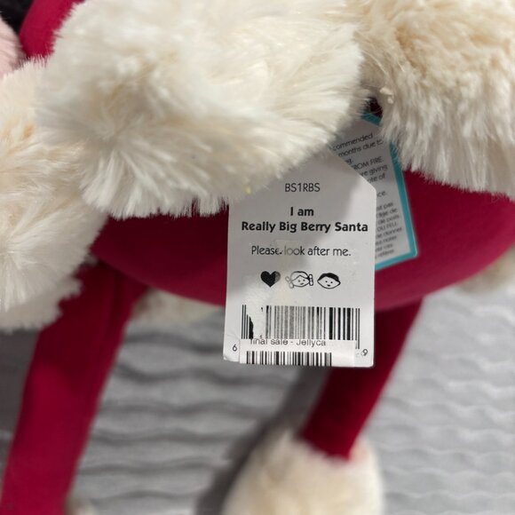 RARE Jellycat Really Big Berry Santa BNWT - Picture 6 of 6
